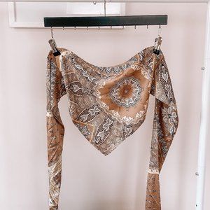 Scarf Print Bandana Tube Top
